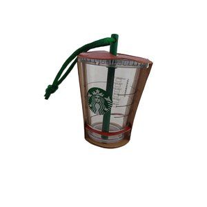 NIB New Original Cold Cup 2.5" Starbucks Coffee Holiday Ornament Collectible
